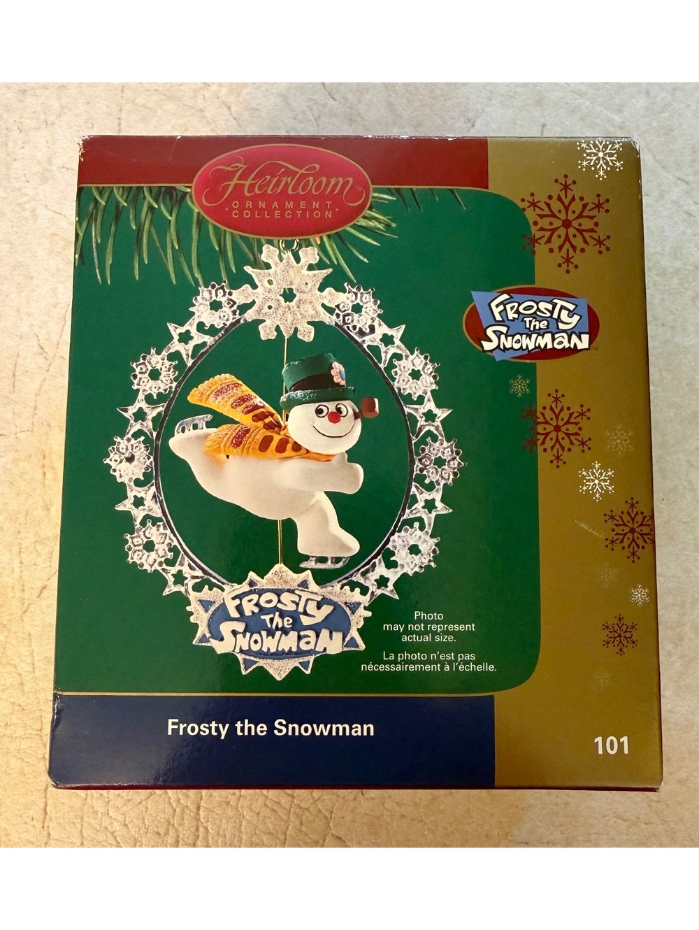 2005 Carlton Cards Frosty the Snowman Ornament #101 Heirloom Collection NIB